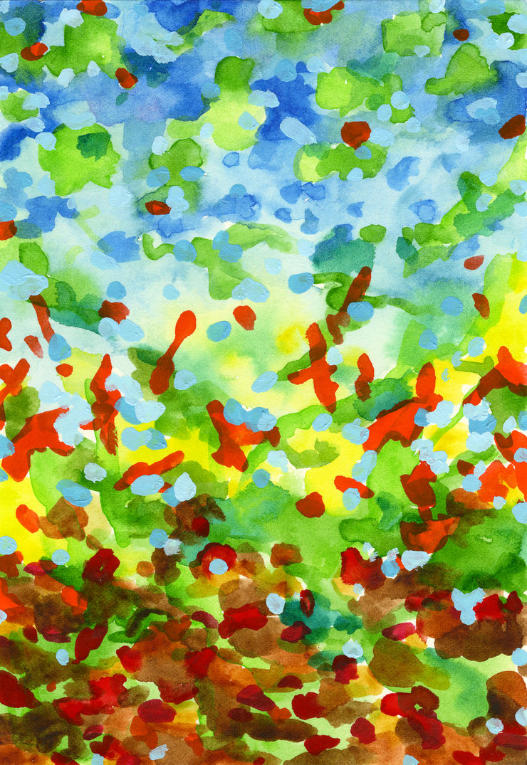 Michael De Feo, Birthday Painting after visit to Bronx Zoo, 2020