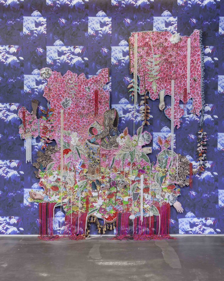 Ebony G. Patterson, ...they embraced in question…for those who bear/bare witness, 2018