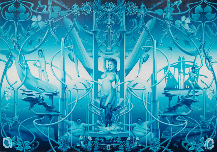 Davis/Langlois Babylon, 2008 oil on canvas 84 x 129 in. 213.36 x 327.66 x 0.0 cm