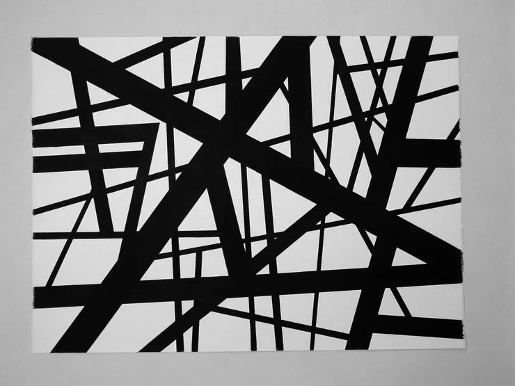 Davis/Langlois Aint seen the sunshine, 2011 Graphite on paper 25 x 32 3/4 in. 63.5 x 83.19 cm