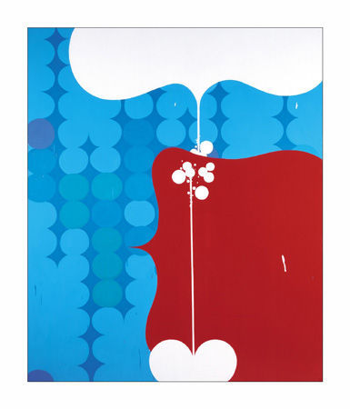 Dzine Gangster Boogie, 2002 acrylic and Envirotex on canvas 88 x 73 in. 223.52 x 185.42 cm