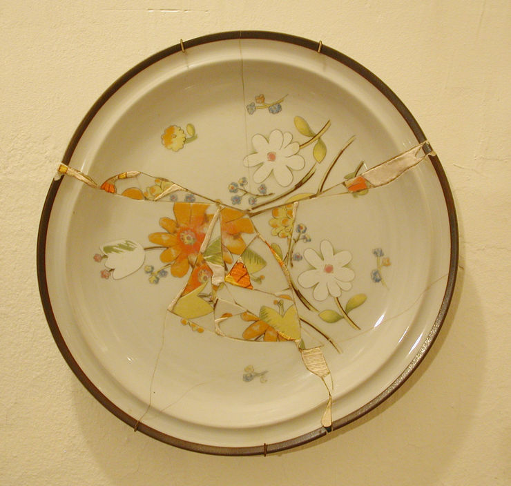 Karen Reimer Contingent Solution (#1), 1996 China, fabric, wax 11 1/4 x 10 3/4 in. 28.58 x 27.31 cm