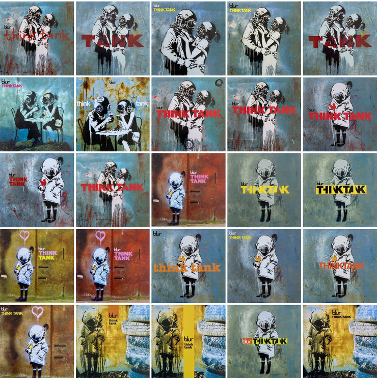 Banksy, banksy´s original art direction for Blur´s "Think Tank" (NFS)