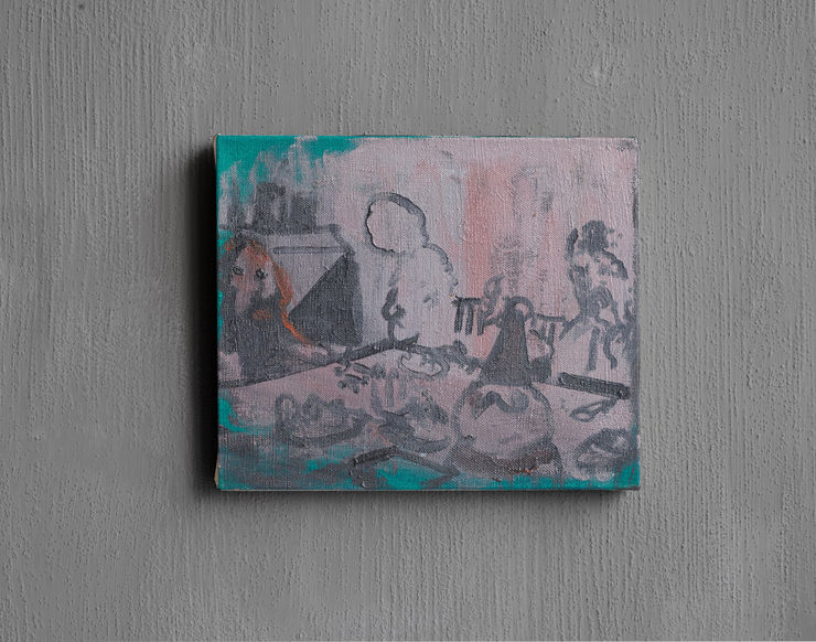 Norman Hyams, The Party (green), 2017