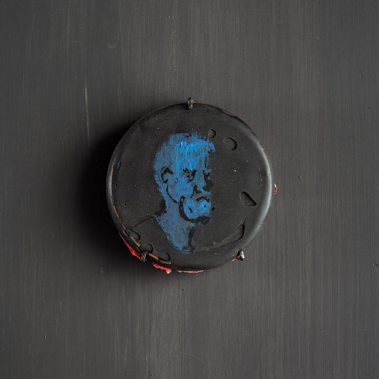 Norman Hyams, Untitled (Blue Head), 2017