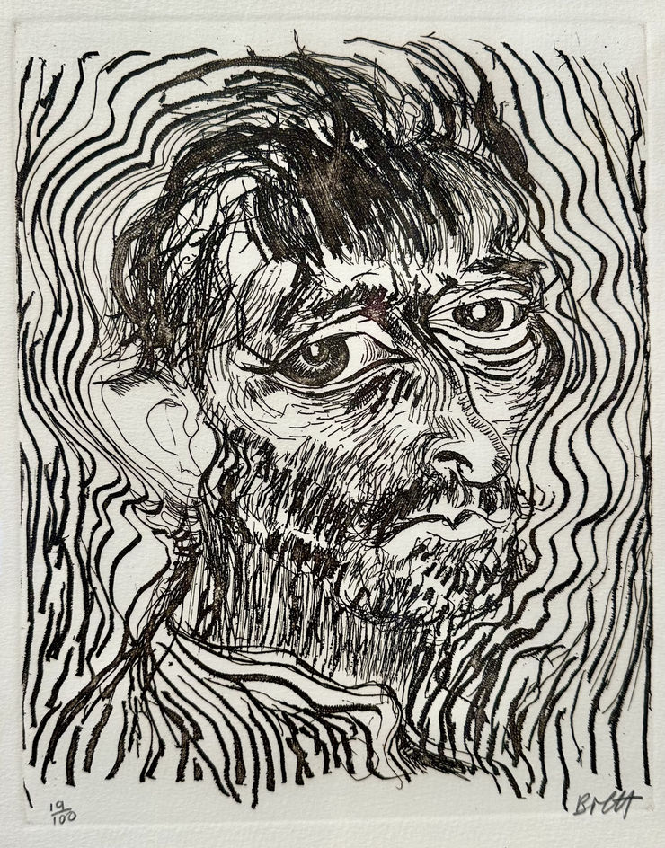 Brett Whiteley, Self Portrait, One of a Dozen Glimpses 1983. (Another Way of Looking at Vincent Van Gogh), 1983