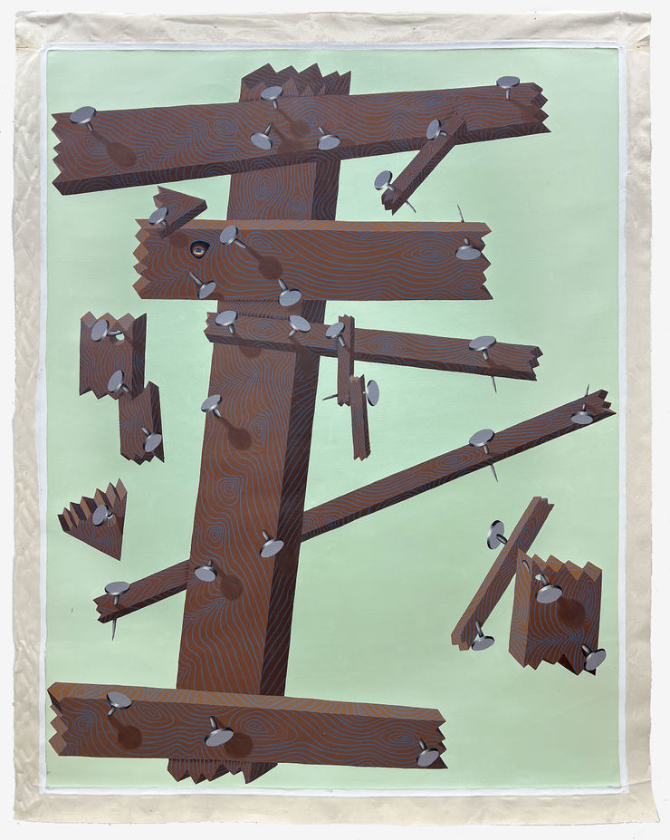 Matthew Couper Supremus 50 , 2024 Oil on unstretched canvas 190 x 152 cm