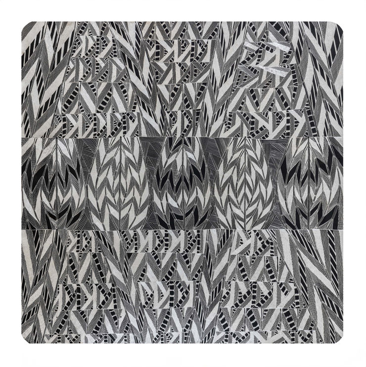 Bandarr Wirrpanda Darraŋgi, 2024 Etched aluminium 120 x 120 cm