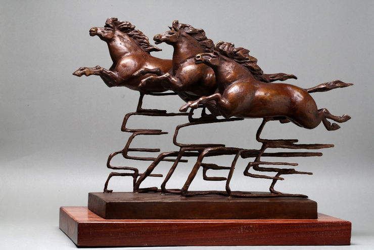 Huang Yongyu 黃永玉, Horse 馬, 2014