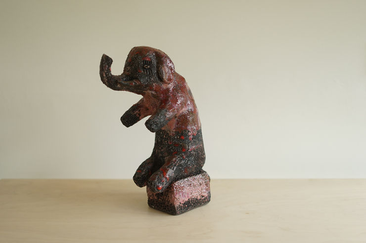 Kerry Jameson, Red Elephant, 2024