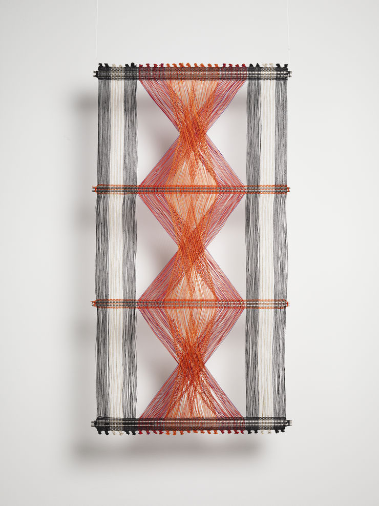 Peter Collingwood, Red, Orange and Black Macrogauze