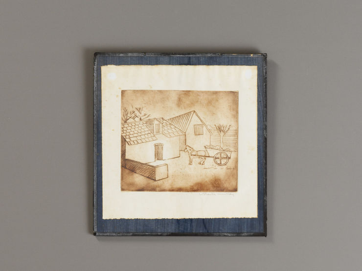 William Staite Murray, Horse and Cart in Farmyard, c. 1930