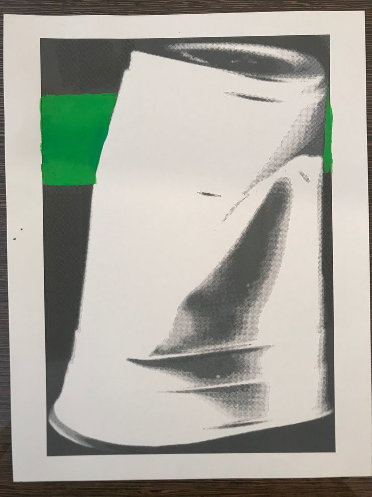 Paula Crown, Untitled (Solo Cup Painting), 2017