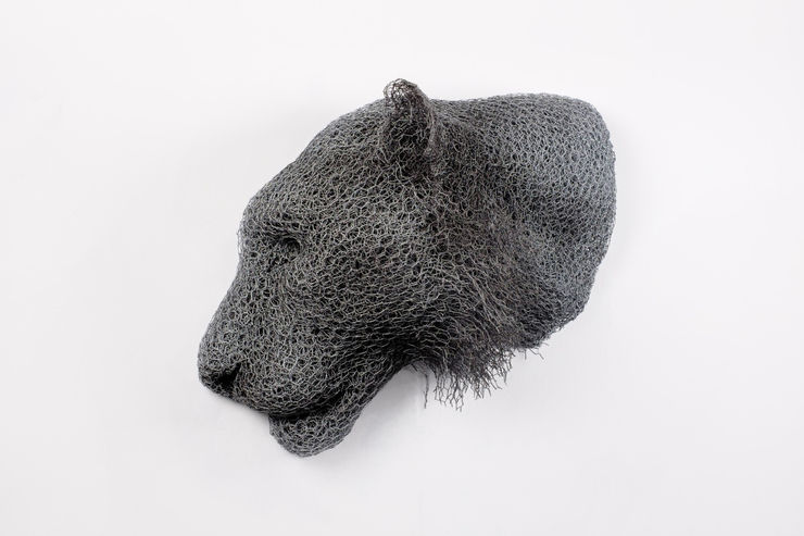 Kendra Haste MRSS, Male Tiger Head (Relief), 2019