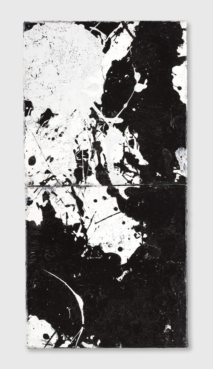 John Virtue (Paintings), Untitled No.43 (Diptych), 2020-22