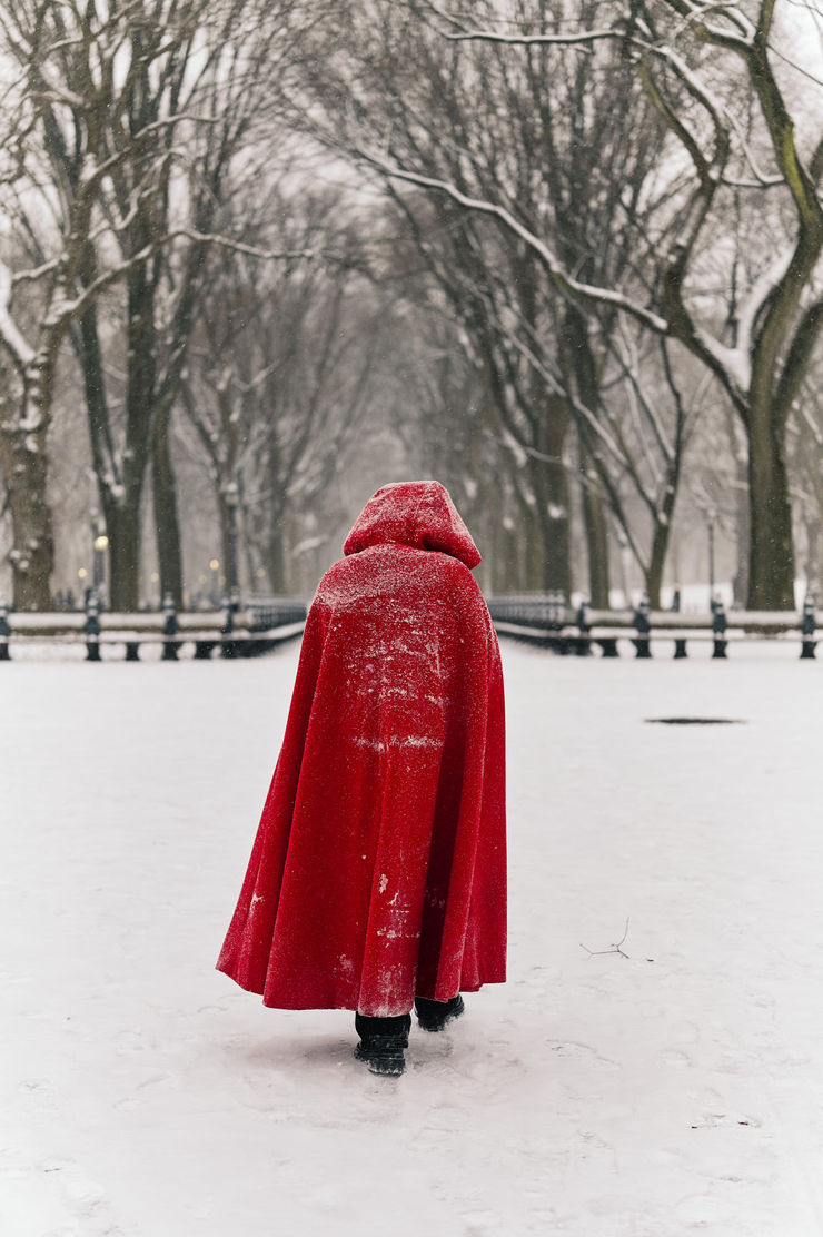 PHIL PENMAN, Lady in Red, Central Park , 2024