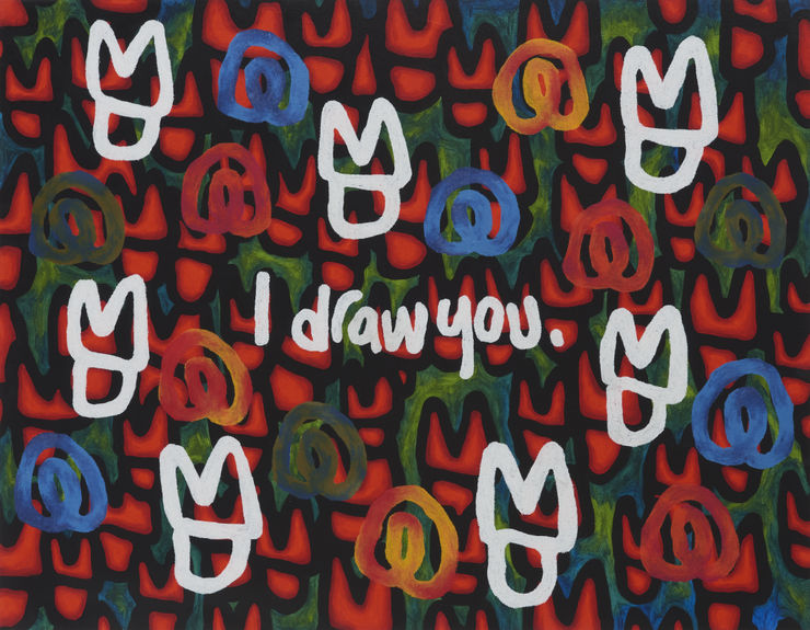 JIHI I Draw You, 2019 Oil on panel 91 x 117 cm 36 x 46 in