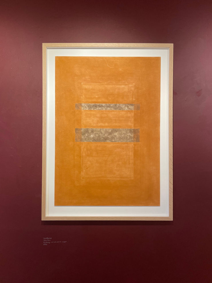 Weathered, 2025 Robertsbridge pigment and rust on paper 98 x 72 cm 38.58 x 28.35 in