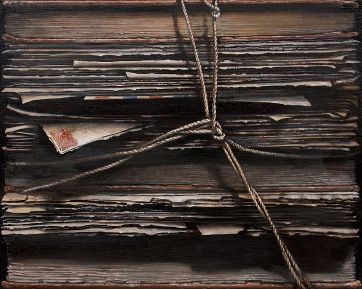 Hardbacks V, 2014 Oil on Canvas 73 x 91 cm 29 x 36 in