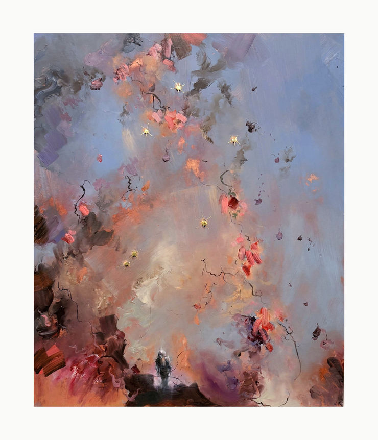 Hand-Finished Libran Landscape, 2025 Individually dated edition of 10 Hand gilded by the artist in genuine 24K gold leaf on Hahnemühle Fine Art Agave Paper 70 x 60 cm 27.6 x 23.6 in