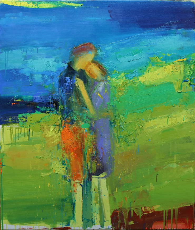 Listen To My Heart Beat, 2022 Oil on Linen 106 x 90 cm 41.7 x 35.4 in