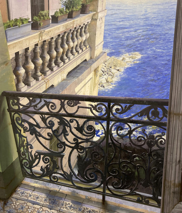 Matteo Massagrande La risacca, 2020 Oil and mixed media on board 115 x 100 cm 45.3 x 39.4 in