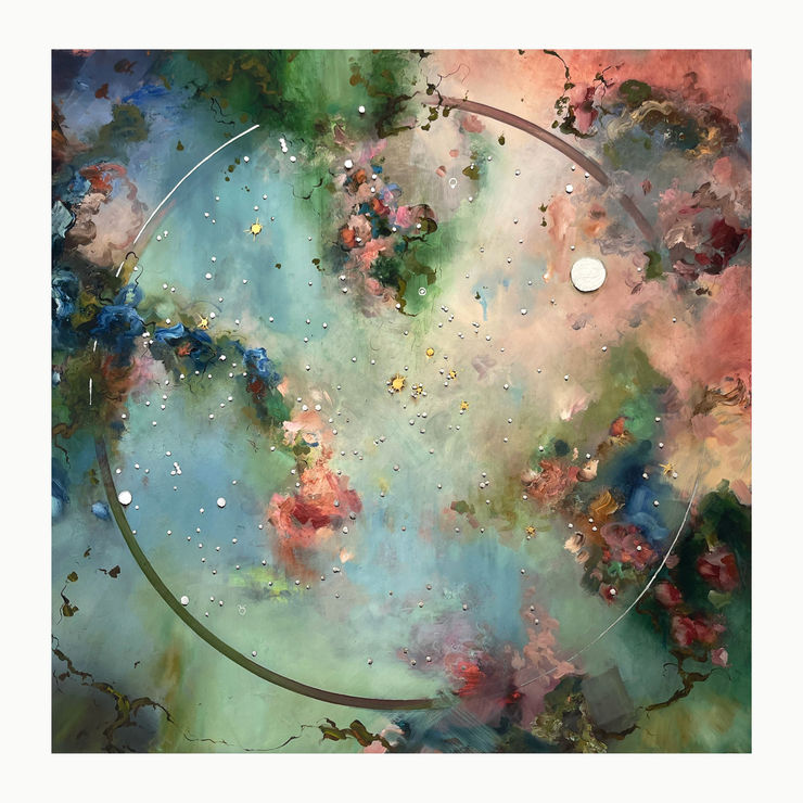 Hand-Finished Taurus, 2025 Individually dated edition of 10 Hand gilded by the artist in genuine 24k gold and silver leaf on Hahnemühle Fine Art Agave Paper 90 x 90 cm 35.4 x 35.4 in