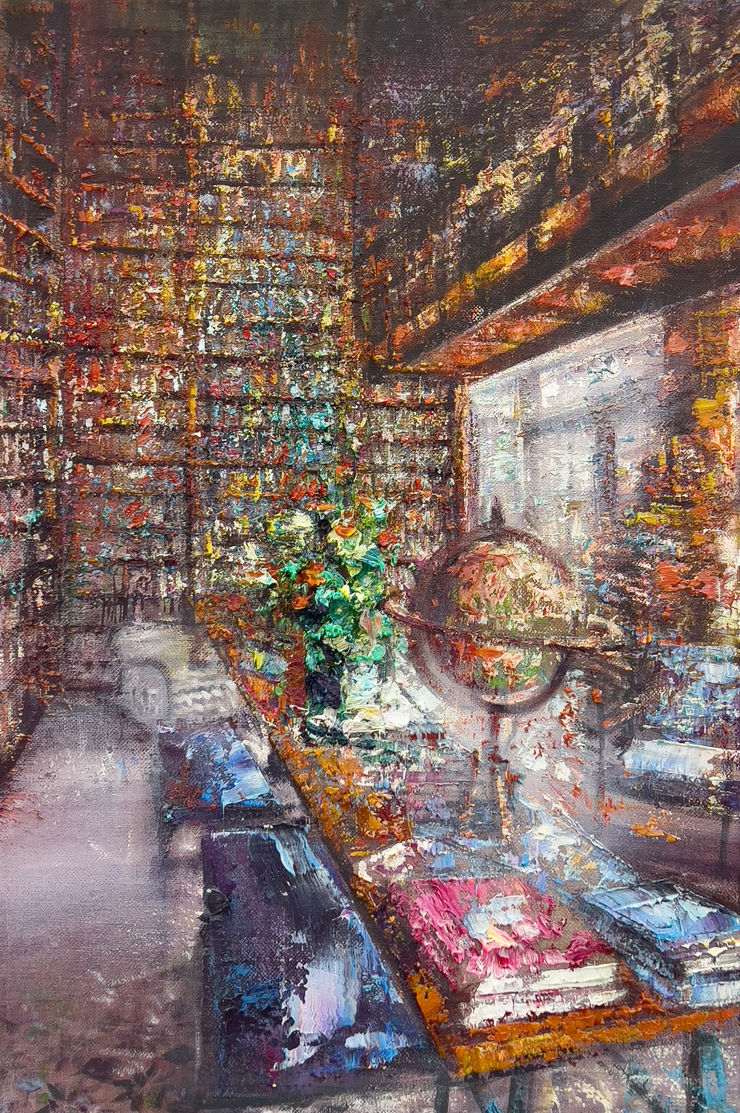 Due Mappamondi, 2024 Oil on linen 60 x 40 cm 23.6x 15.8 in