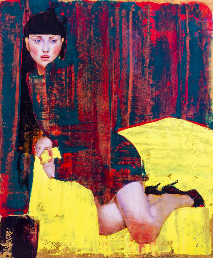 Disposition X, 2017 Oil on cradled linen 104.1 x 86.4 cm 41 x 34 1/8 in