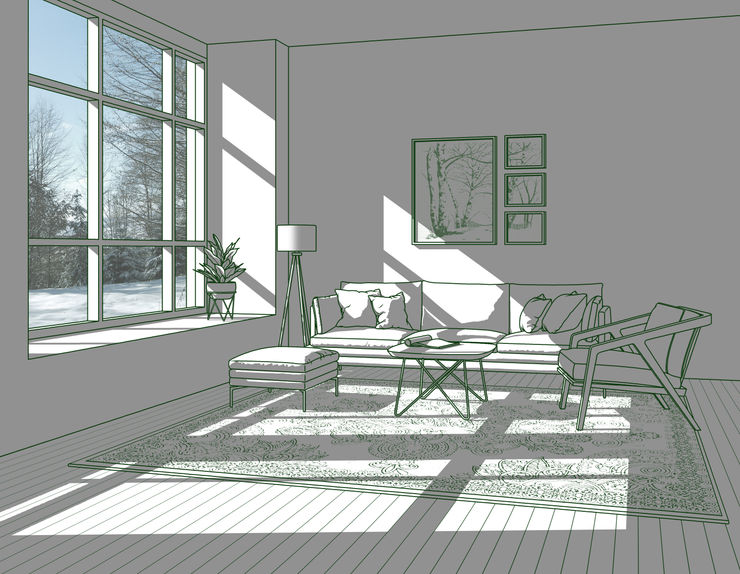 Hwang Seontae The Space with Sunshine I, 2023 Tempered Glass, Sandblast & LED Backlit 79 x 102 x 4 cm (31 x 40 x 1.5 in)