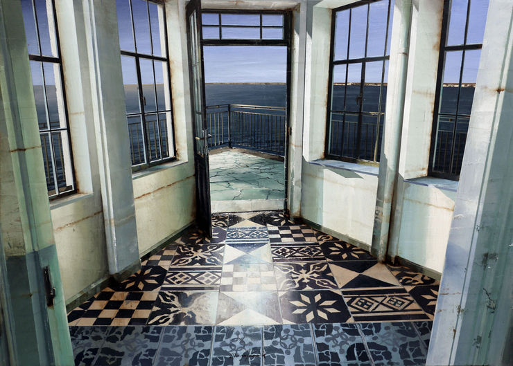 Matteo Massagrande Mare grande, 2018 Oil and mixed media on board 50 x 70 cm 19.7 x 27.5 in