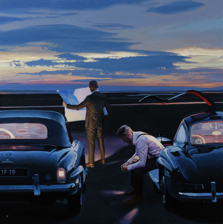 Impasse, 2019 Oil on canvas 91 x 91 cm 35 7/8 x 35 7/8 in