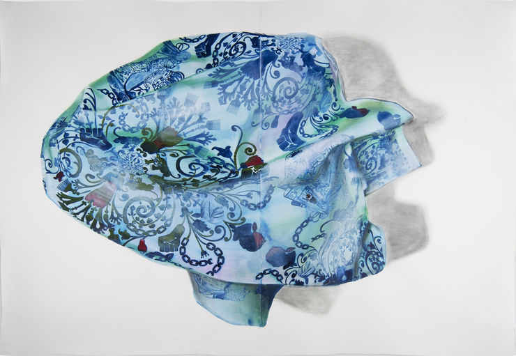 Firelei Baez, Eschaton (the joyful noise of the scattered), 2015