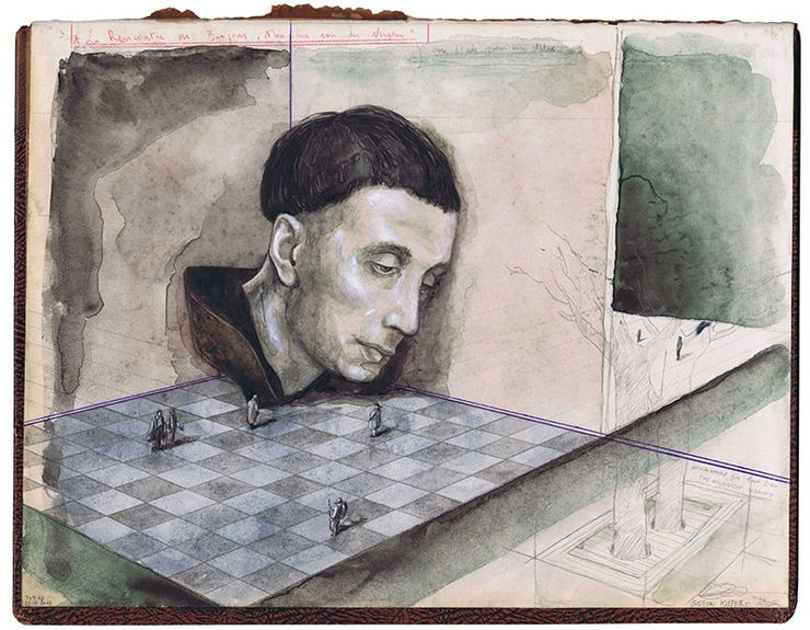 Gideon Kiefer, La Rencontre ou Bonjour Monsieur van der Weyden, 2012