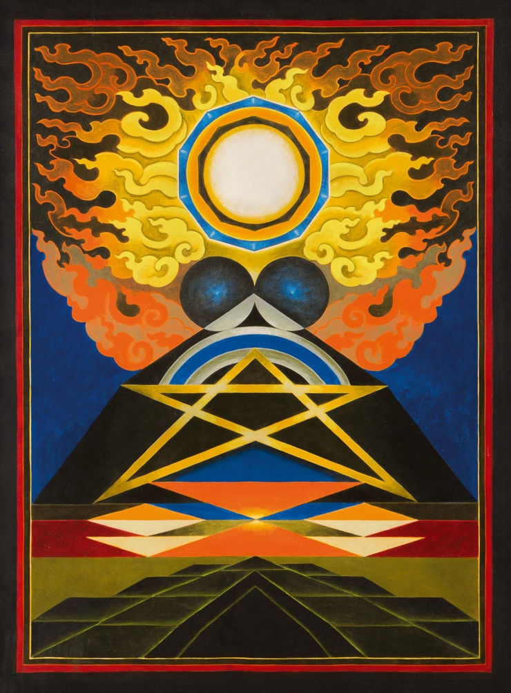 GR Santosh Untitled, 1994 Acrylic on Canvas 55" x 40"