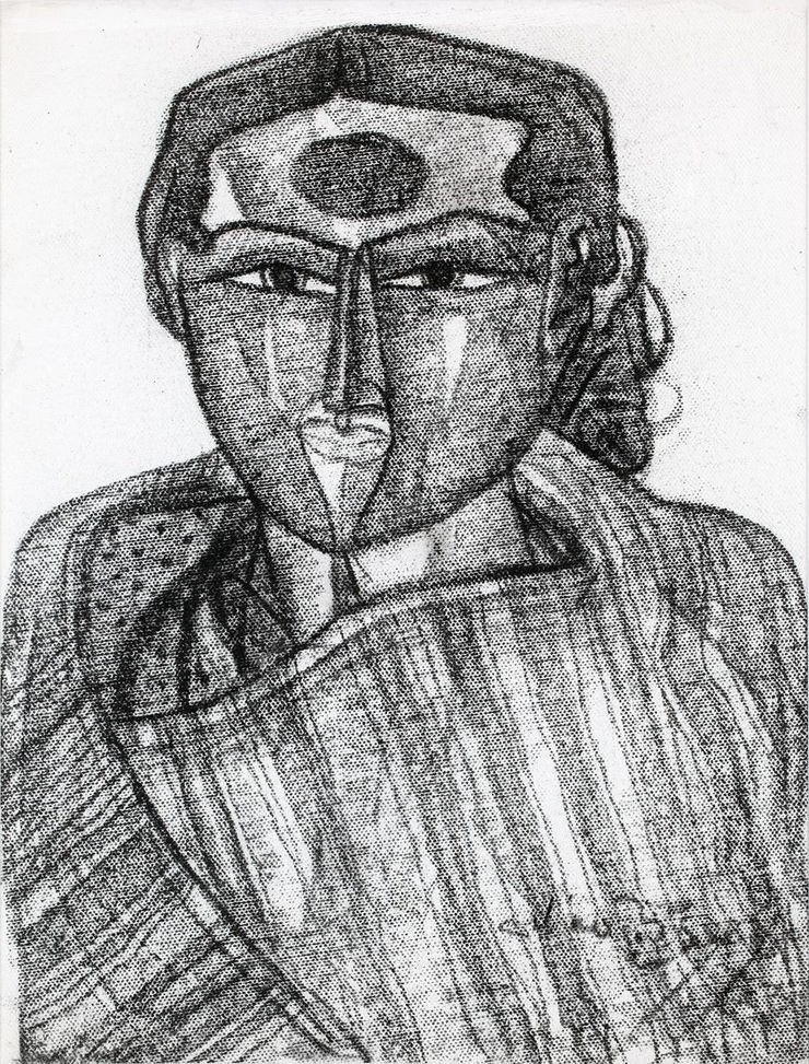 Thota Vaikuntam Untitled, 2013 Charcoal 12" x 9"