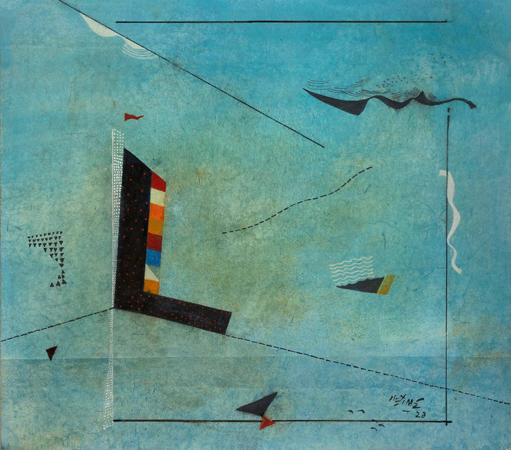 Ganesh Haloi Untitled, 2021 Watercolor and Gouache on Paper 25" x 22"