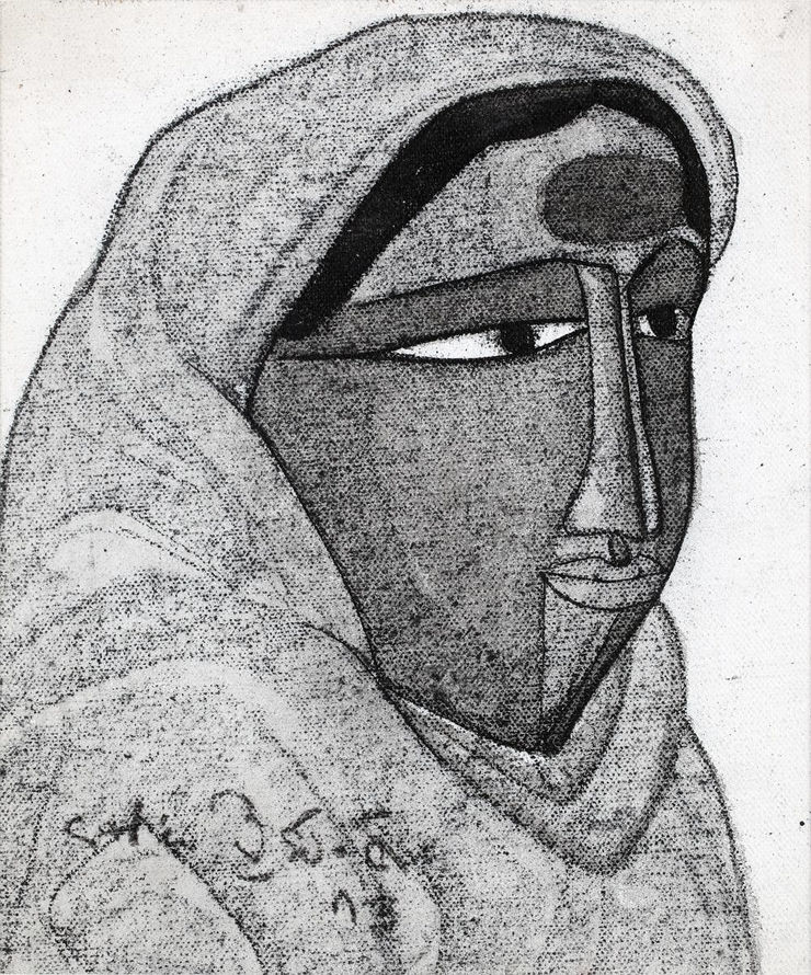 Thota Vaikuntam Untitled, 2013 Charcoal 10" x 8"