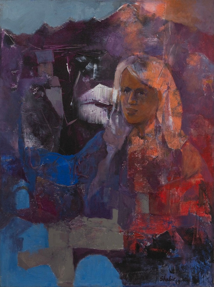 Shabir Hussain Santosh Untitled, 2019 Acrylic on Canvas 20 x 15 in. 50.8 x 38.1 cm