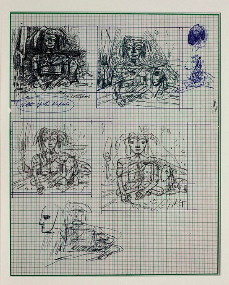 Ganesh Pyne Untitled Ink on Paper 10 1/8 x 8 1/8 in. 25.7 x 20.6 cm