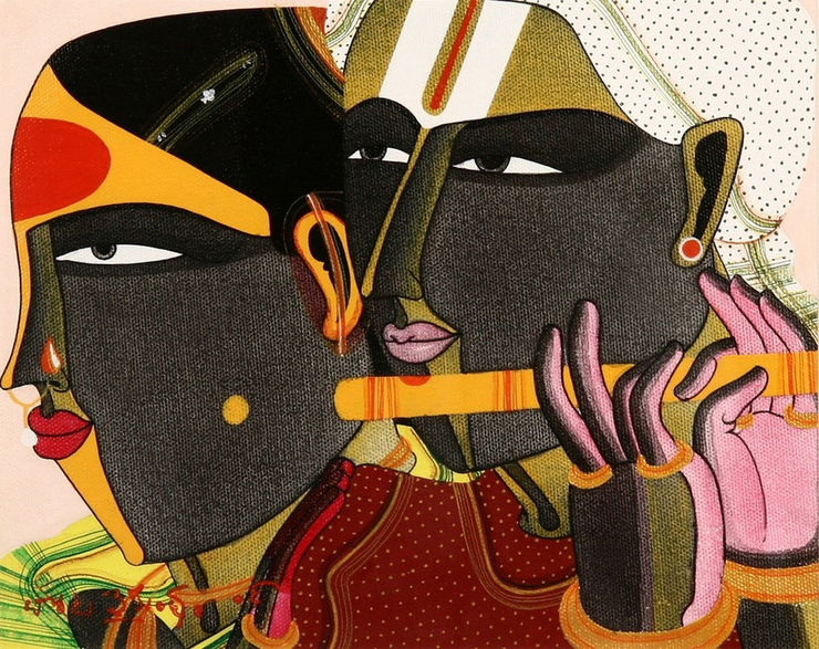 Thota Vaikuntam Untitled Acrylic On Canvas 8 x 10 in. 20.3 x 25.4 cm