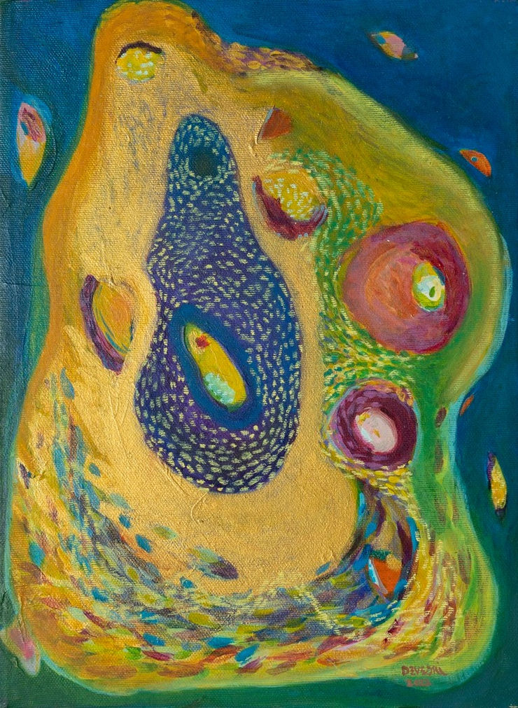 Deveshi Goswami Untitled, 2022 Mixed Media on Canvas 13.5" x 10"