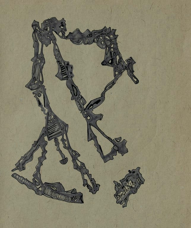 Deveshi Goswami Untitled, 2014 Pen on Paper 7.75" x 5.5"