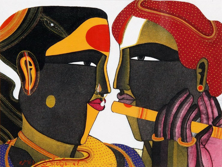 Thota Vaikuntam Untitled Acrylic On Canvas 9 x 12 in. 22.9 x 30.5 cm