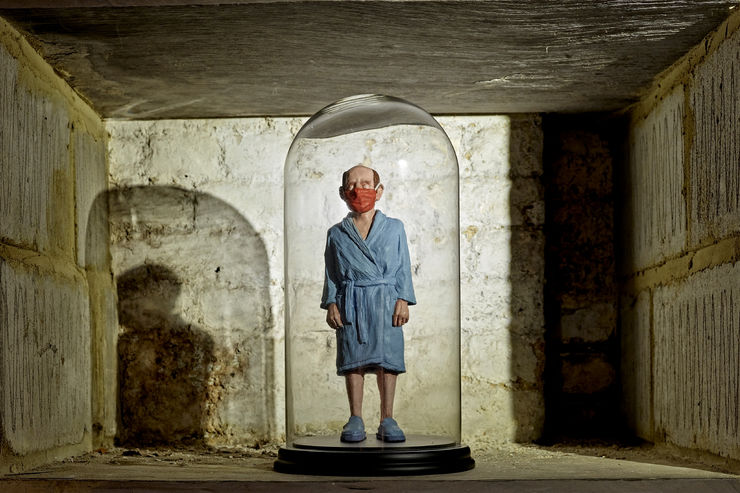 Isaac Cordal, Homie V , 2020