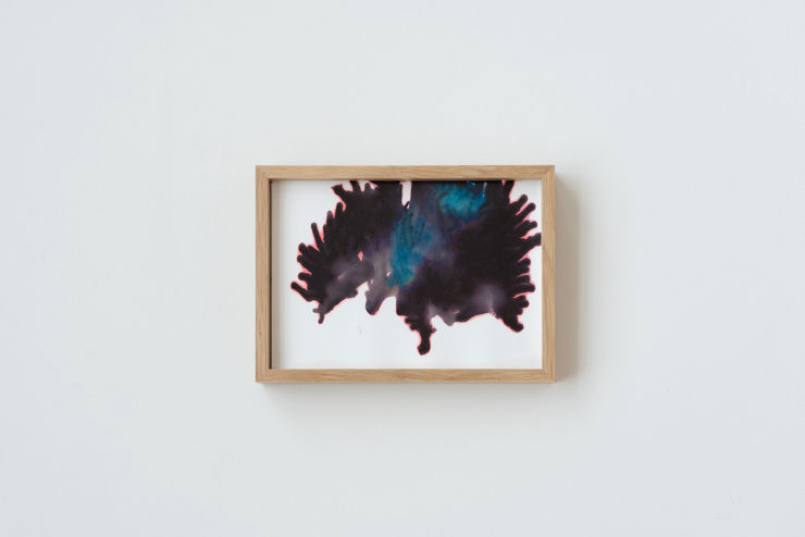 Sophie Hing Yee Cheung CMYK Painting: Embodies Coral and Human Brain, 2024 Inkjet printer ink on paper 14.8 x 21 cm 16.3 x 22.5 cm framed