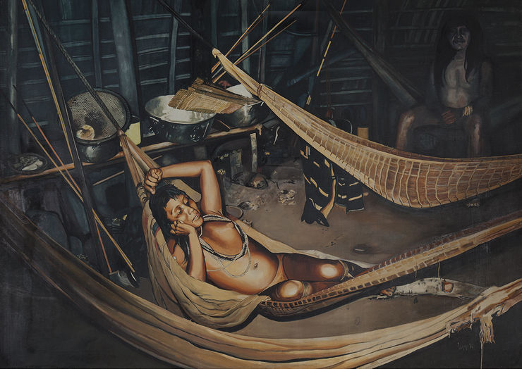 Sepp Baendereck, Interior de Maloca Suya, 1976