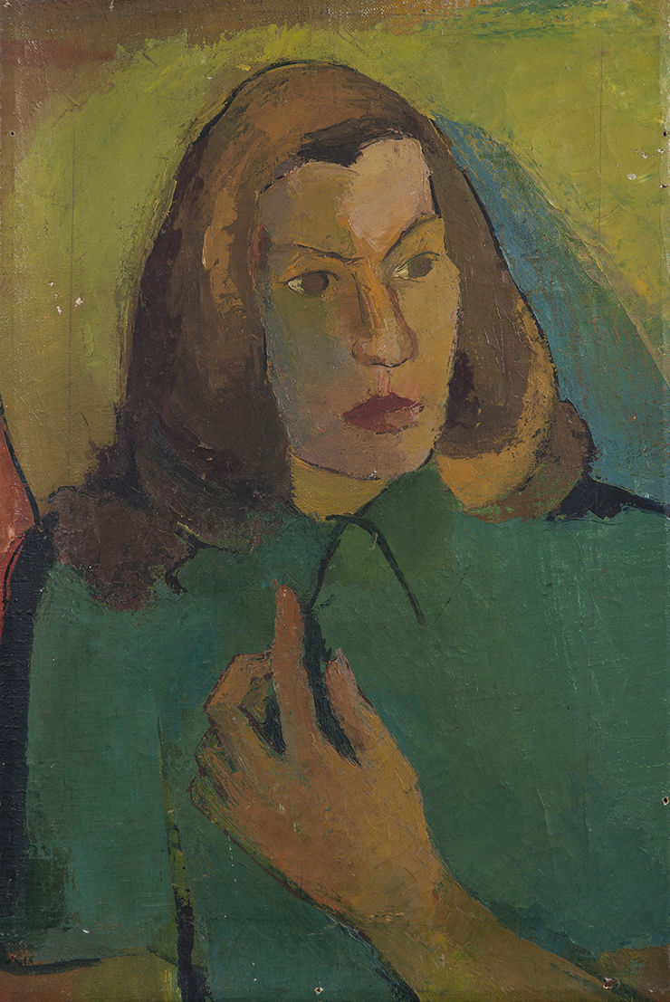 Sepp Baendereck, Retrato de Wally, 1947