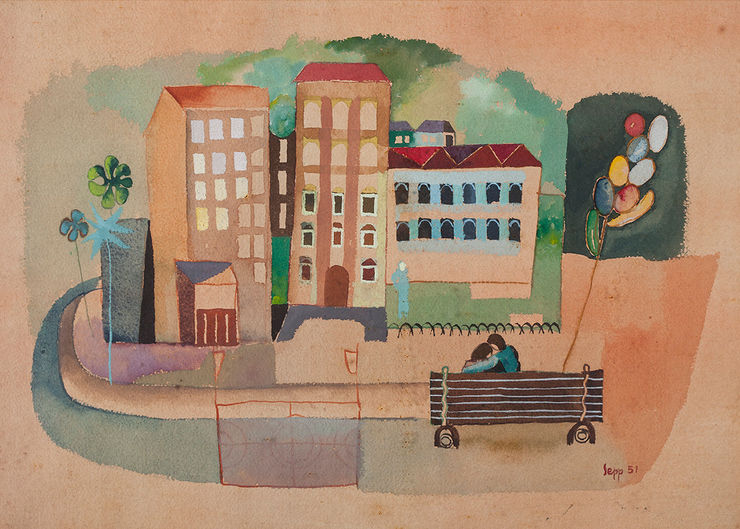 Sepp Baendereck, Casas do Leblon, 1951