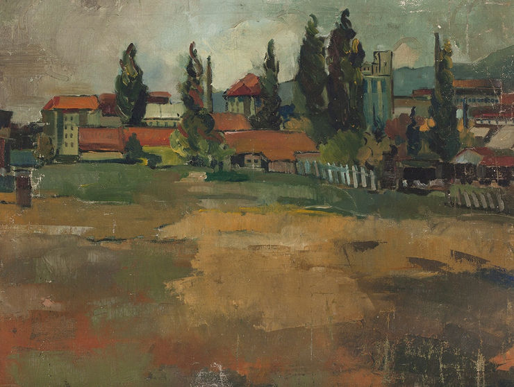 Sepp Baendereck, Paisagem de Zagreb, 1944